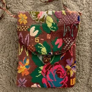 Bags - Handmade Floral Cross-Body Purse Bags - Handmade Floral Cross-Body Purse